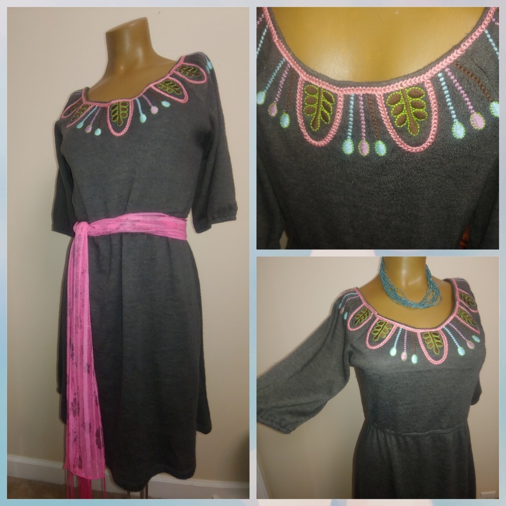 Grey YAHADA sweater 👗 Dress (S)